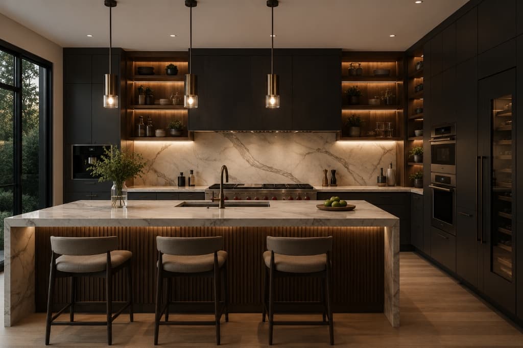 Contemporary Chef's Kitchen